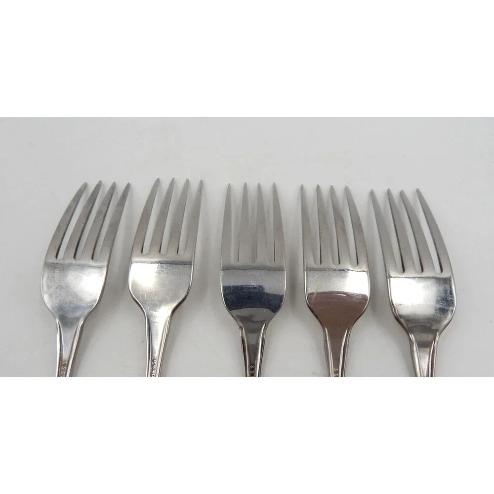 Oneida SSS Celebrity Dinner Place Entree Fork Stainless Flatware S/5 Replacement
